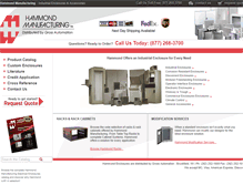 Tablet Screenshot of hammondenclosuresales.com